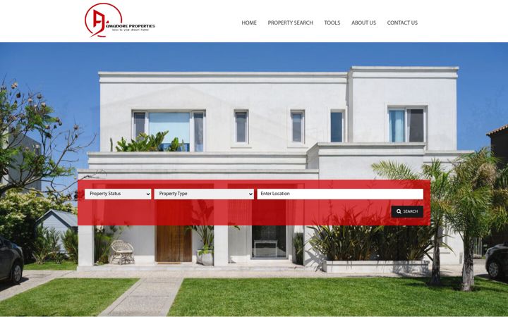 Screenshot of amadoreproperties.co.za