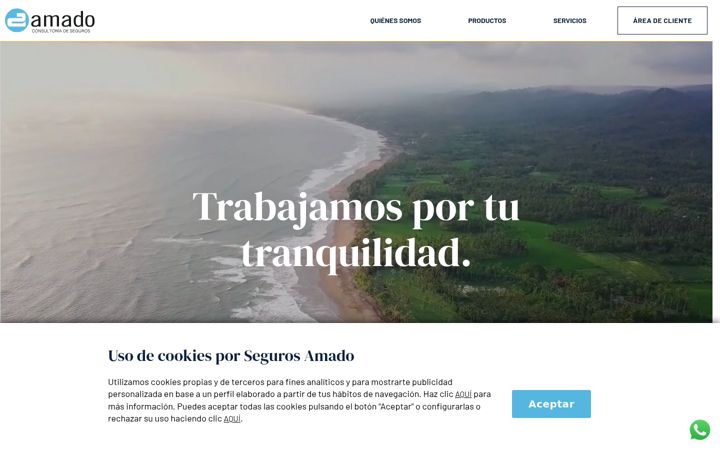 Screenshot di amadoseguros.com
