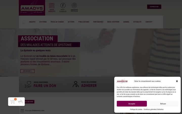 Screenshot di amadys.fr
