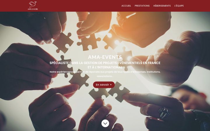 Screenshot of amaevents.fr