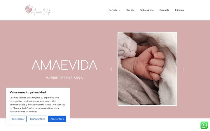 Screenshot of amaevida.com