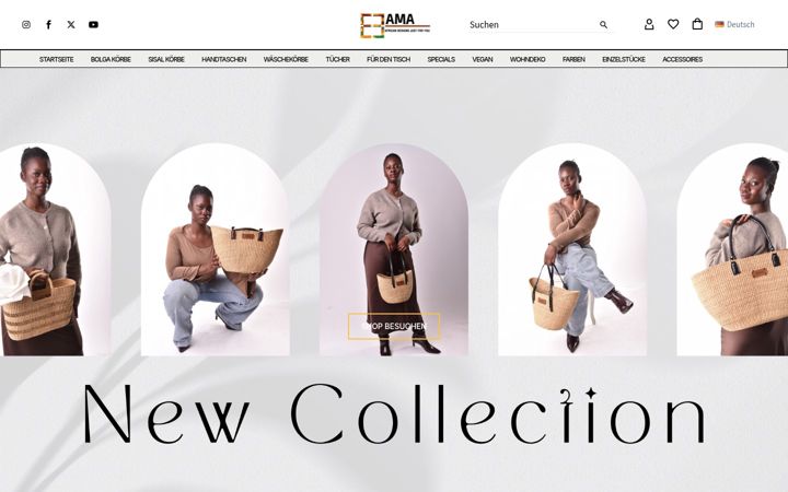 Screenshot of amafashion.de