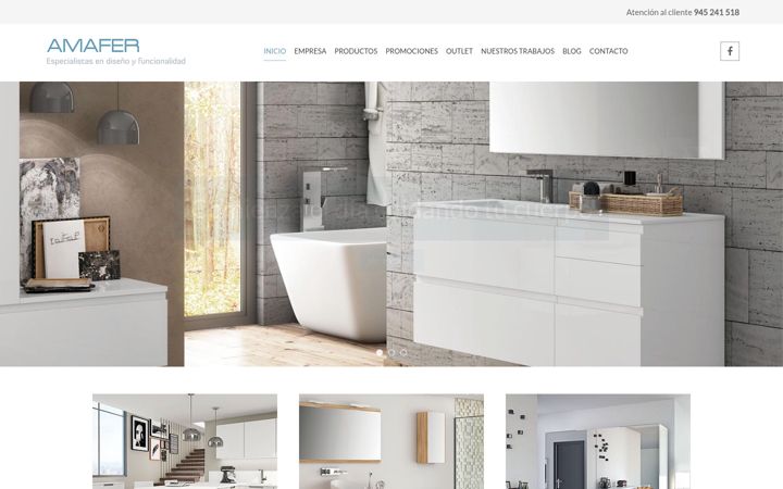 Screenshot of amafercocinas.com