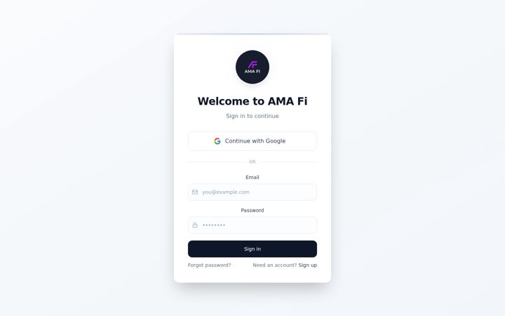 Skærmbillede af amafi.app