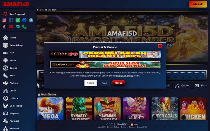 Skærmbillede af amafi5d.org