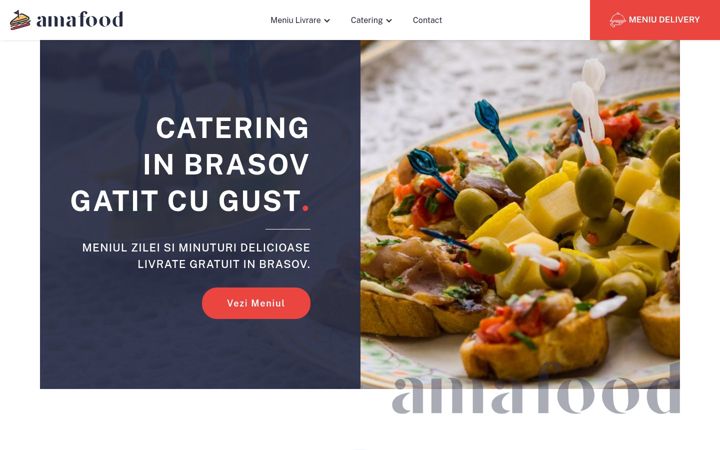Skærmbillede af amafood.ro