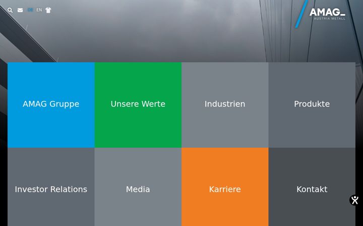 Skærmbillede af amag-components.com
