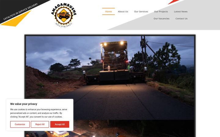 Screenshot ta' amagambushe.co.za