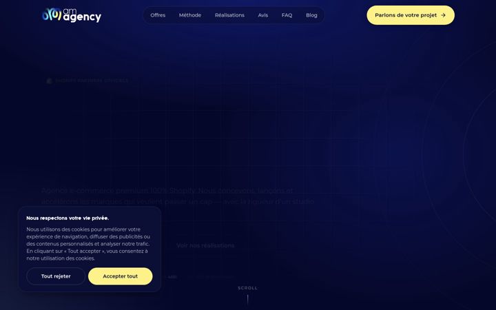 Screenshot of amagency.fr