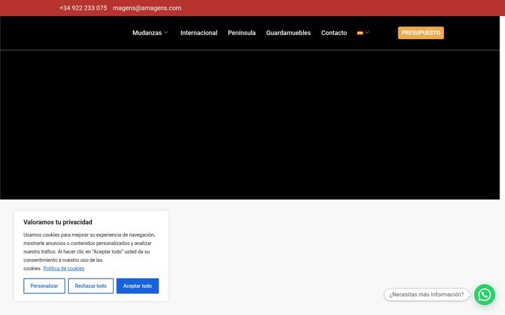 Skärmbild av amagens.com