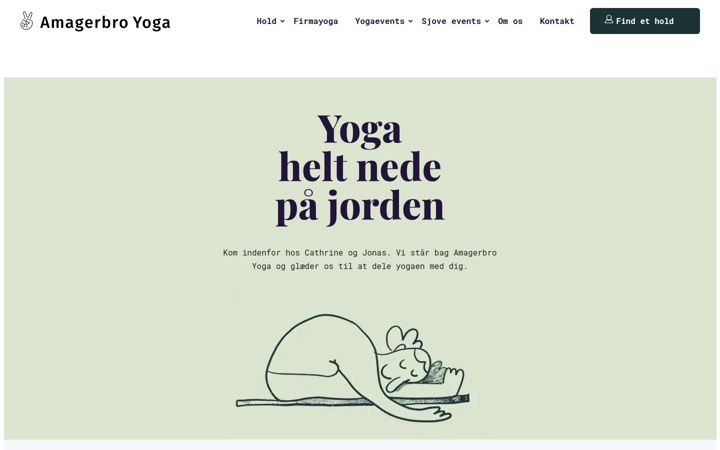 Screenshot of amagerbroyoga.dk
