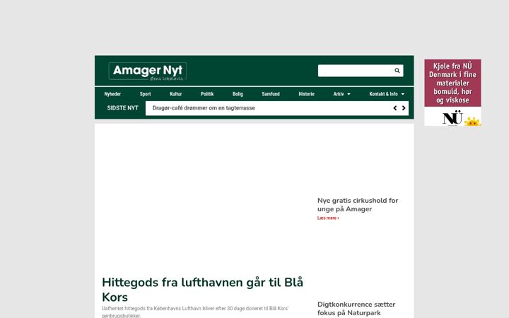 Screenshot of amagernyt.dk