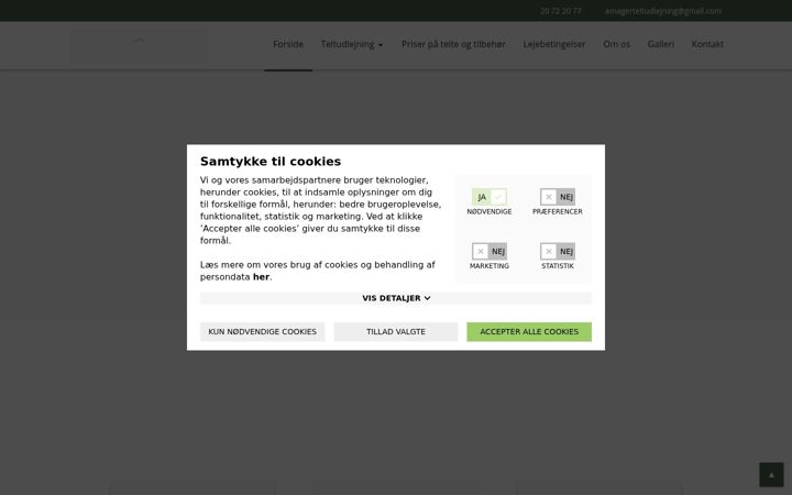 Screenshot of amagerteltudlejning.dk