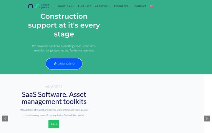 Screenshot of amagesystems.com