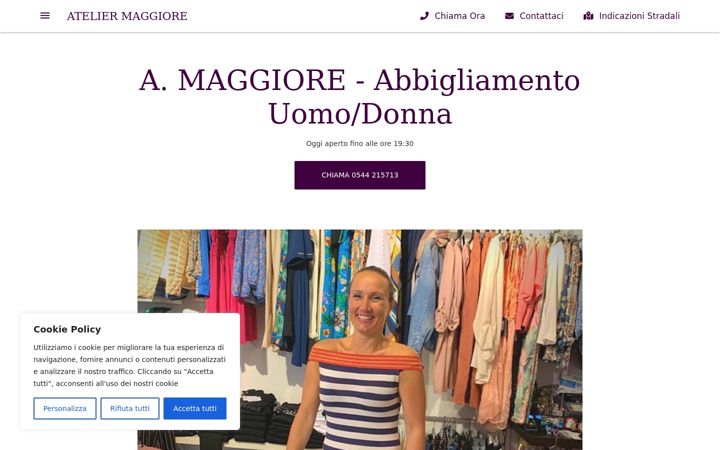 Screenshot of amaggiore.com