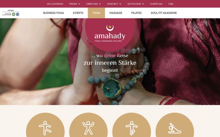 Snímek obrazovky amahady.de