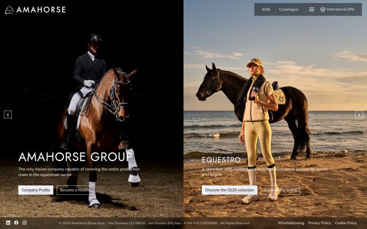 Screenshot of amahorse.com