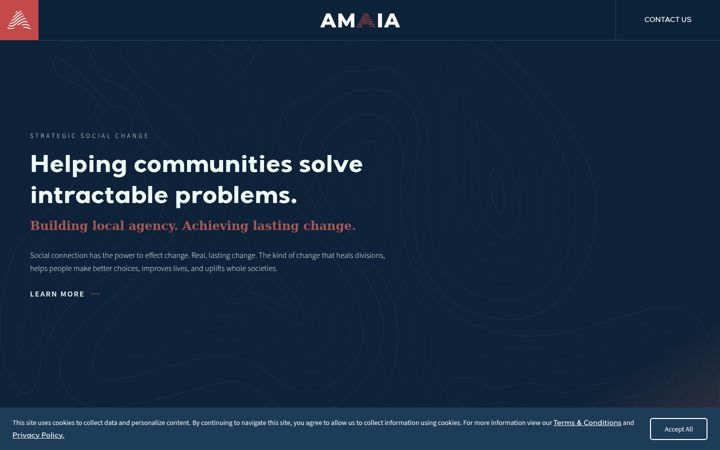 Screenshot of amaia.co