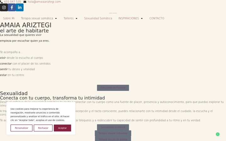 Screenshot of amaiaariztegi.com