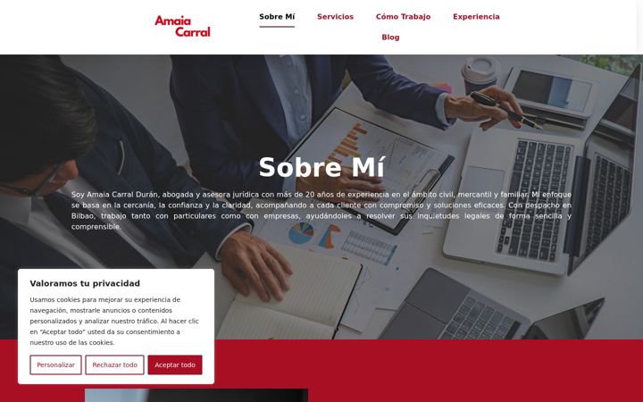 Screenshot of amaiacarral.com