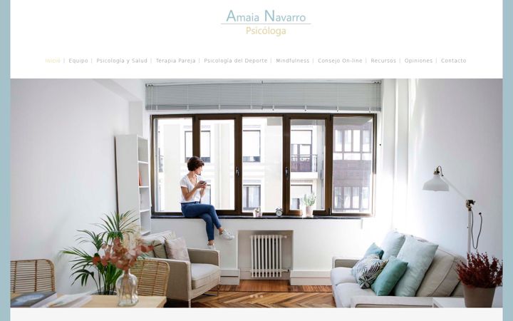 Screenshot of amaianavarropsicologa.com