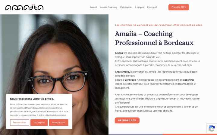 Screenshot of amaiia.fr