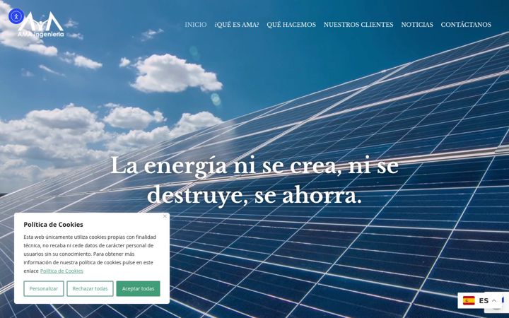 Screenshot of amaingenieria.com