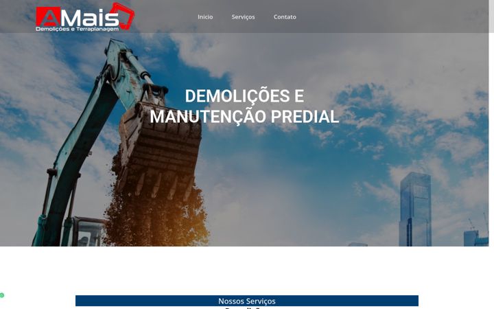 Screenshot of amaisdemolidora.com.br