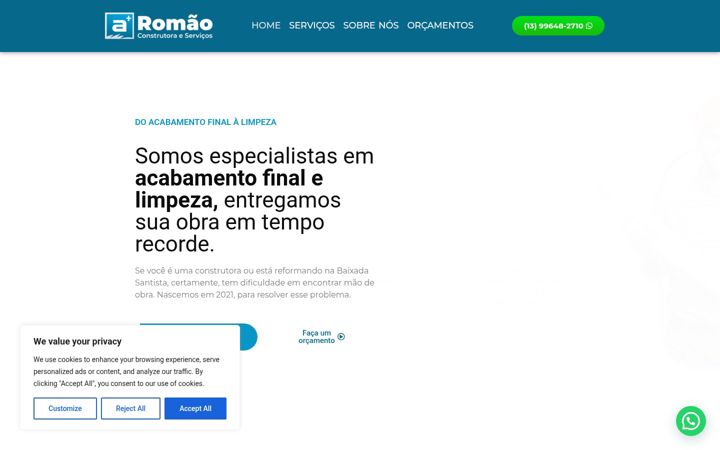Kuvakaappaus sivustosta amaisromao.com.br