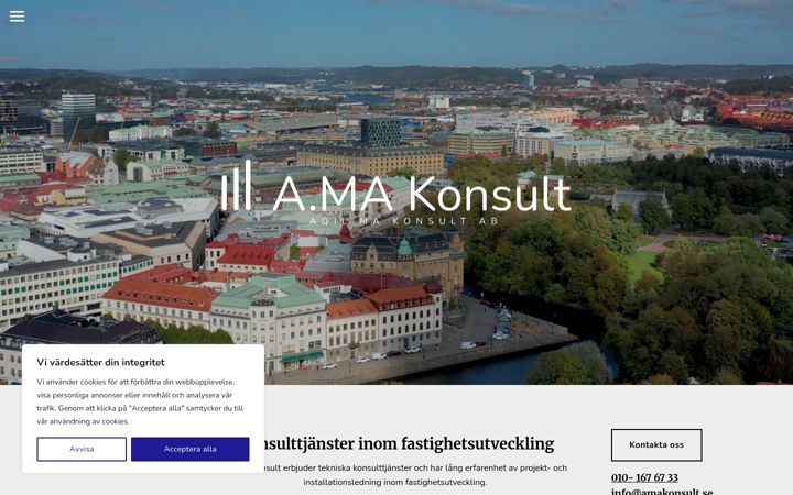 Screenshot of amakonsult.se