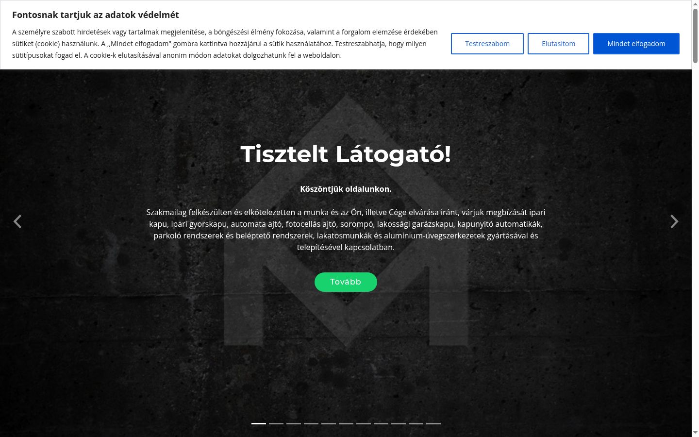 Screenshot van de toestemmingsbanner zoals getoond vóór enige interactie