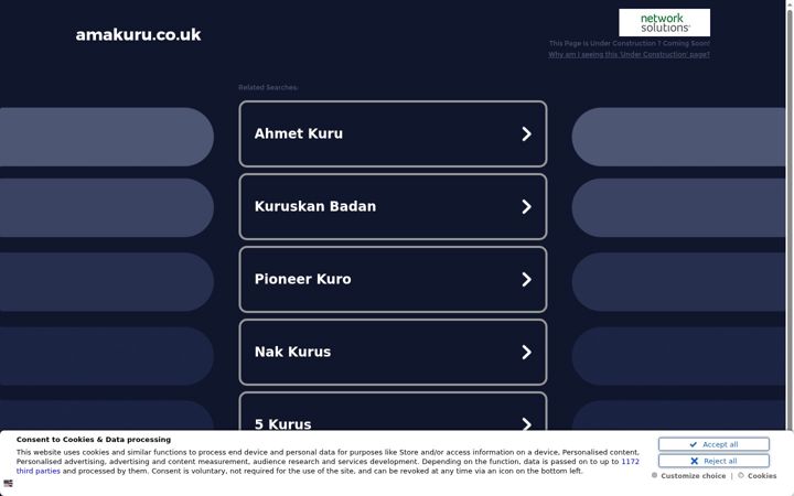 Screenshot van amakuru.co.uk