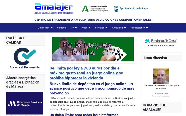 Screenshot of amalajer.org