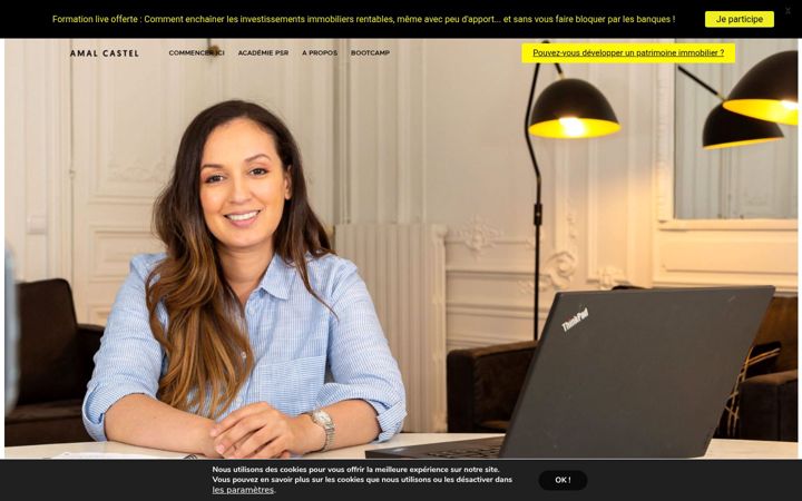 Skärmbild av amalcastel.com