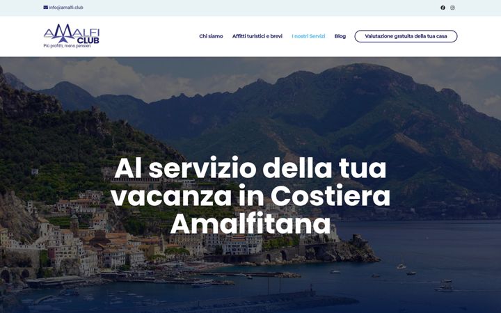 Skärmbild av amalfi.club