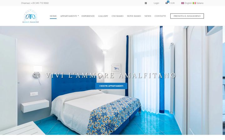 Screenshot of amalfiammore.com