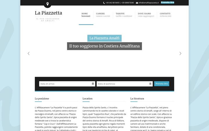 Screenshot of amalfilapiazzetta.it