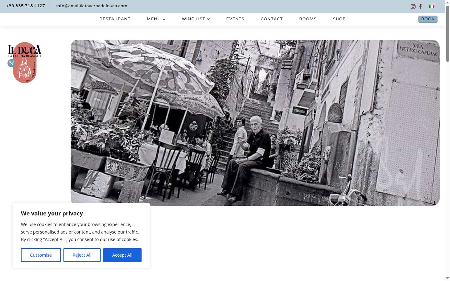 Screenshot des Einwilligungsbanners vor jeglicher Interaktion