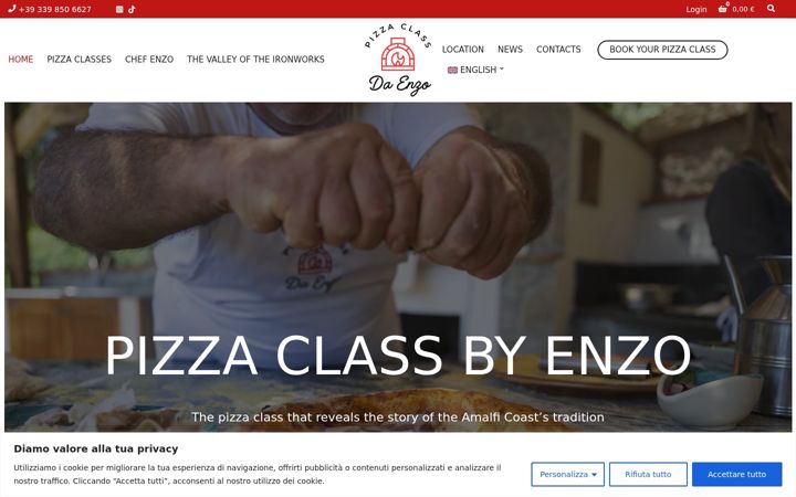 Screenshot of amalfipizzaclass.com