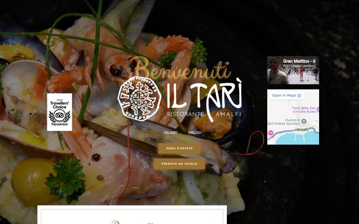 Screenshot ta' amalfiristorantetari.it