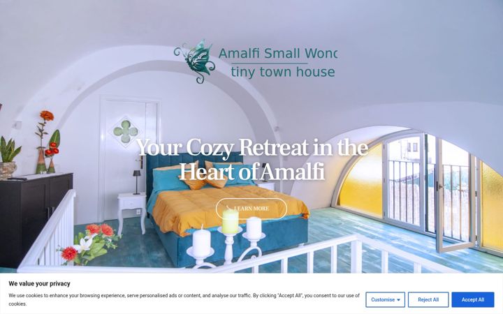 Screenshot of amalfismallwonder.com