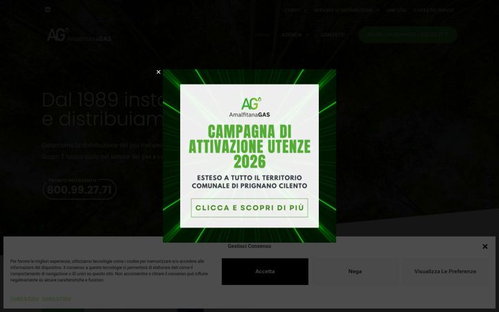 Screenshot of amalfitanagas.it