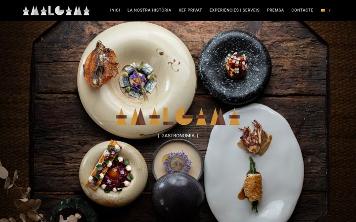 Screenshot of amalgama-gastronomia.com