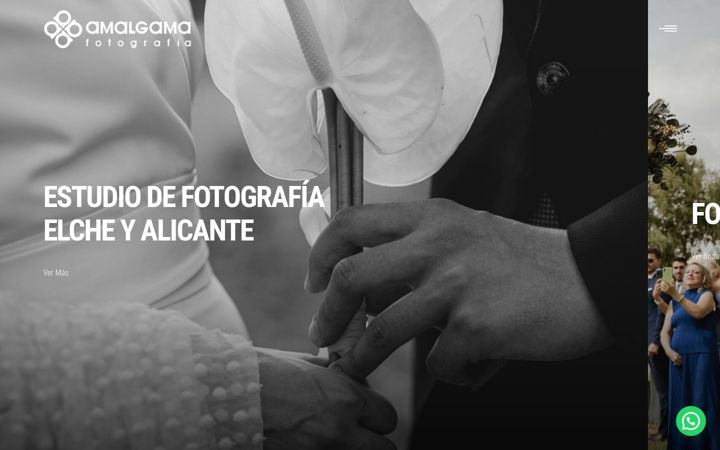 Screenshot ta' amalgamafotografia.com