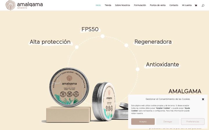 Screenshot di amalgamasilvestre.com