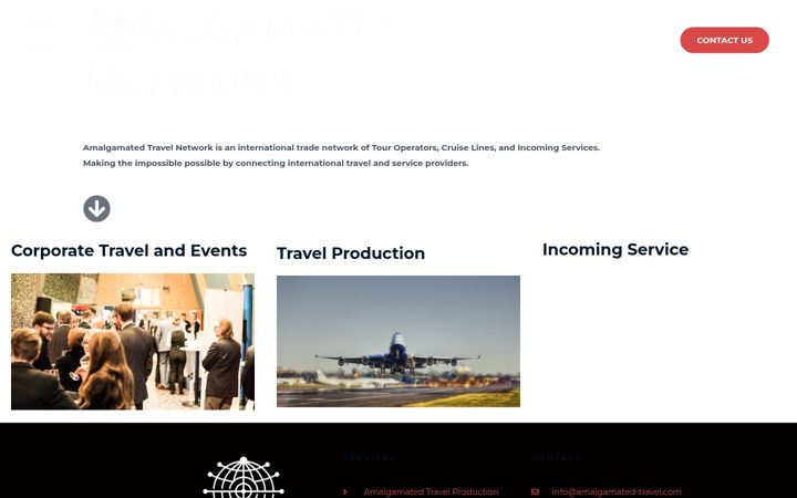 Screenshot of amalgamated-travel.com