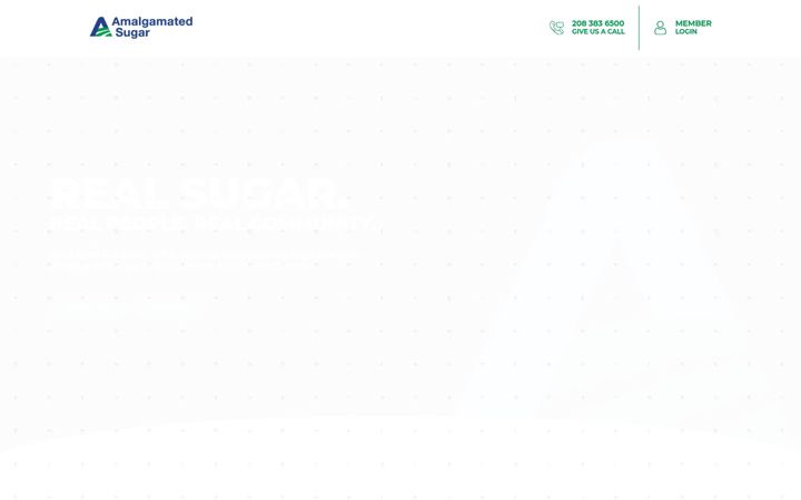 Screenshot of amalgamatedsugar.com