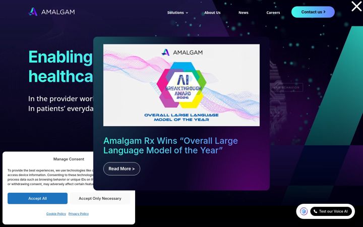 Screenshot di amalgamrx.com