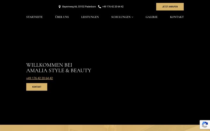Screenshot of amalia-style-and-beauty.de