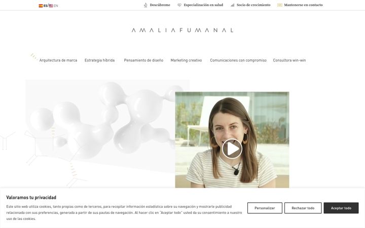 Screenshot di amaliafumanal.com